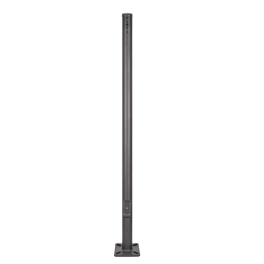 Round Straight Steel Pole 10′ 15′ 20′ 25′ Height 4″ Wide 7 Gauge Dark Bronze Finish